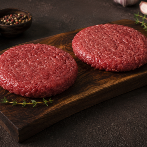 Jautienos paplotėliai mėsainiams (vnt. 0,125kg) 24€/kg