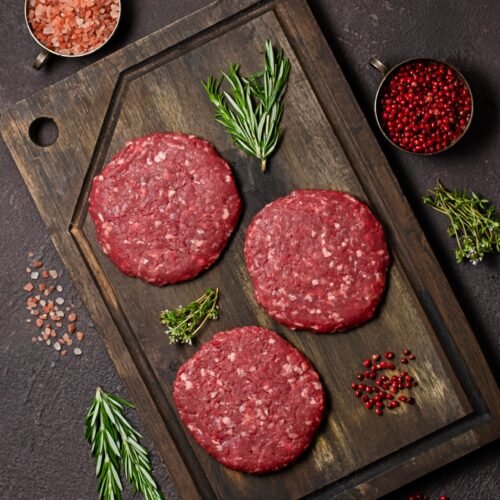Jautienos paplotėliai mėsainiams (2vnt. 0,250kg) 24€/kg