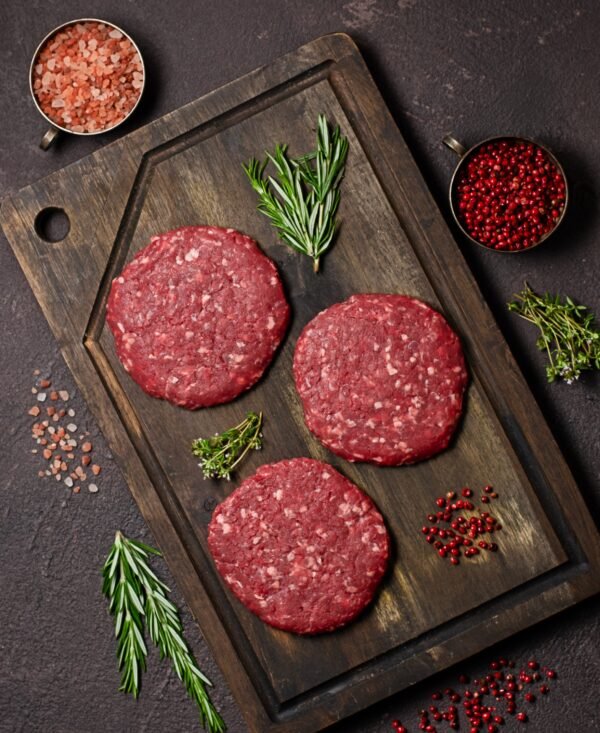 Jautienos paplotėliai mėsainiams (2vnt. 0,250kg) 24€/kg