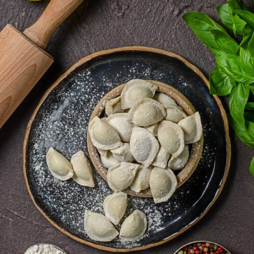 Koldūnai su jautiena (vnt. 0,500kg) 14€/kg